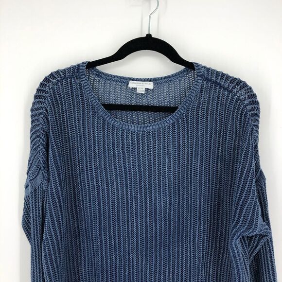 KATHERINE BARCLAY Faded Wash Open Knit Sweater - Picture 2 of 9